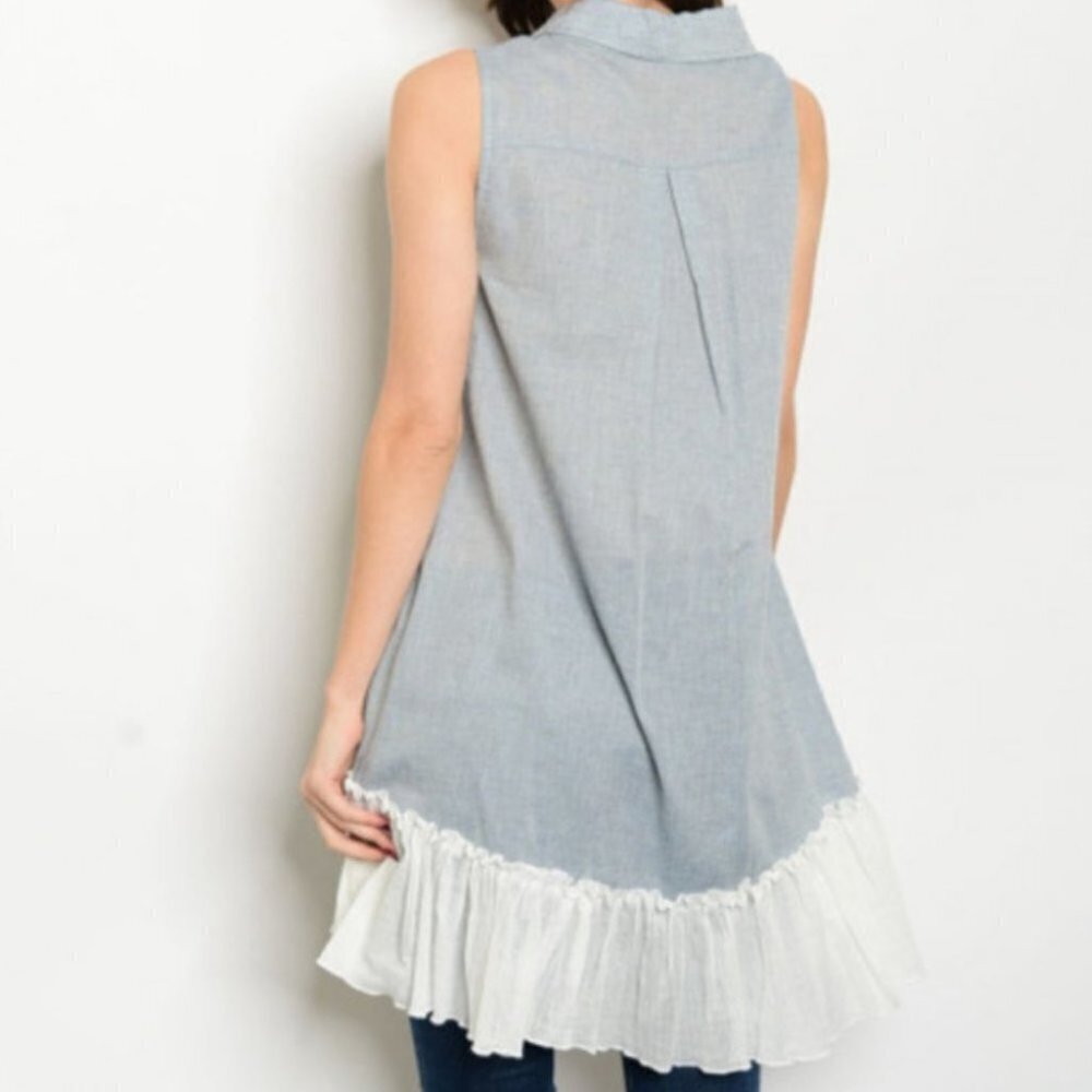 BUTTON DOWN TOP - Picture 2 of 2